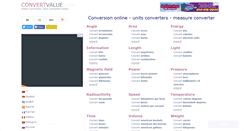 Desktop Screenshot of convertvalue.com